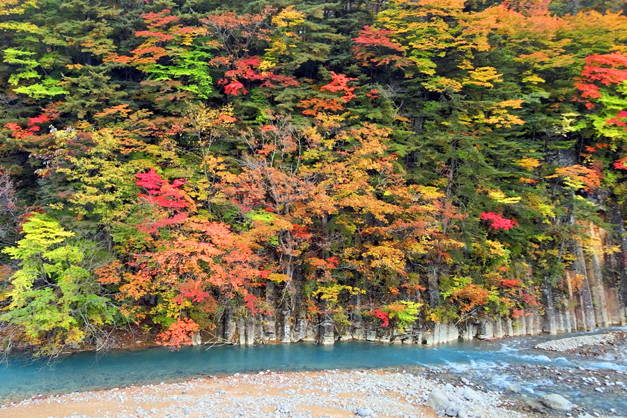 松川渓谷の紅葉